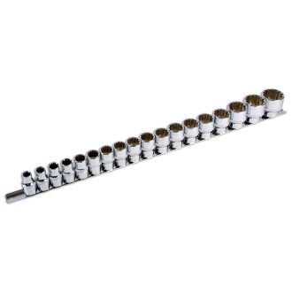   LAS-3594 | Dugókulcs - crowafej készlet1/2" Gear Lock - Alldrive 18db 10-32mm