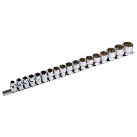 LAS-3594 | Dugókulcs - crowafej készlet1/2" Gear Lock - Alldrive 18db 10-32mm