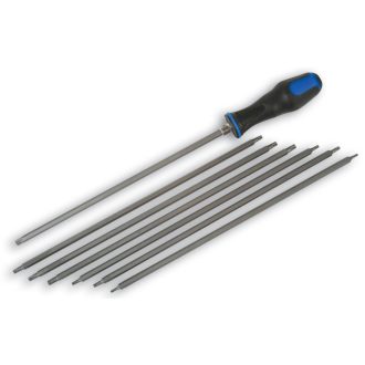   LAS-3992 | Csavarhúzó készlet extra hosszú 6 szögű Torx + 5 szögű furatos Torx 14:1