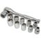 LAS-4111 | Dugókulcs készlet Gear Lock - Alldrive 3/8" 11 db 8-19 mm +1 db racsni