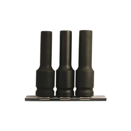 LAS-4873 | Légkulcsfej készlet 1/2"  3 db-os 1/2" E-torx hosszú: E10-E11-E12 -Laser