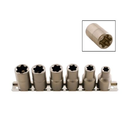 LAS-5150 | Dugókulcs - crowafej készlet 1/2" Torx Plus® belső 6 db-os EPL10 - EPL20