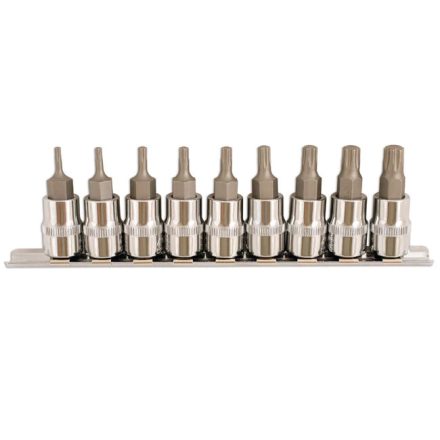 LAS-5213 | Rátűzőkulcs - crowa+bit készlet Torx Plus® 9 darabos TP10 - TP50 3/8"
