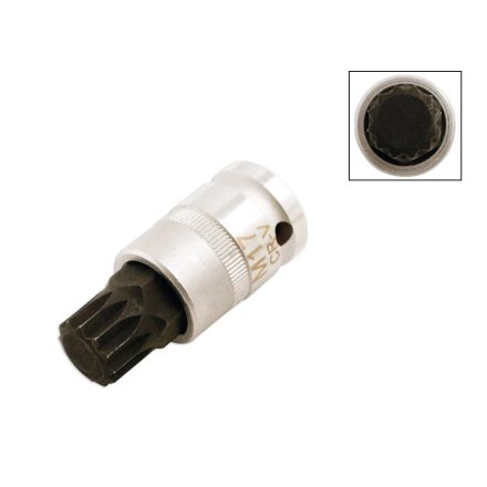 LAS-5218 | Rátűzőkulcs - crowa+bit 1/2" XZN - Spline M17 - Laser