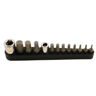   LAS-5513 | Bit készlet 13 db-os imbusz + bit 1/4"-3/8" befogó - Laser