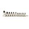 LAS-5521 | Rátűzőkulcs - crowa+bit készlet 1/4"-3/8"-1/2" 12 db-os RÖVID Torx:T8-T60