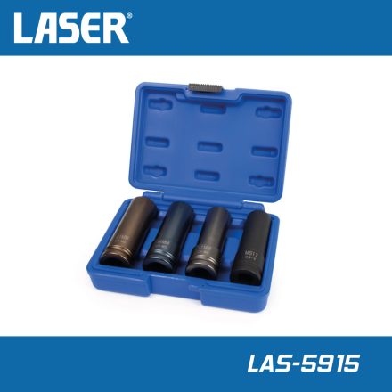 LAS-5915 | Légkulcsfej készlet 1/2"  4 db-os alufelnihez 17/19/21+17-es Mercedes WAF