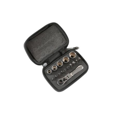 LAS-6398 | Dugókulcs készlet Gear Lock - Alldrive 1/4" 16 db-os vegyes készlet - Laser