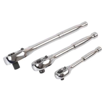 LAS-6421 | Crowa racsnis kulcs készlet 3 db-os nyomógombos 1/2"-3/8"-1/4"