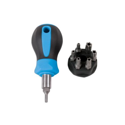 LAS-6488 | Csavarhúzó bit hajtó + torx lyukas bit készlet T10-T40
