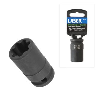   LAS-6722 | Féknyeregkulcs  7 lapú spec. 22 mm-es 1/2" Audi S5 - 7 szögű kivitel
