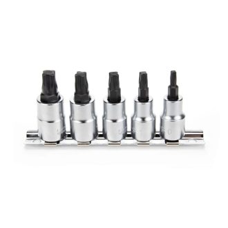   LAS-6768 | Rátűzőkulcs készlet 3/8" MTS Mortorq Spiral 4 ágú Bit fej készlet MTS0-MTS4
