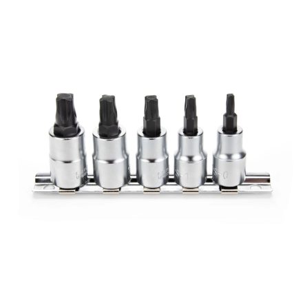 LAS-6768 | Rátűzőkulcs készlet 3/8" MTS Mortorq Spiral 4 ágú Bit fej készlet MTS0-MTS4