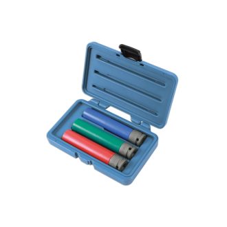   LAS-6866 | Légkulcsfej készlet 1/2"  3 db-os alufelnihez extra hosszított