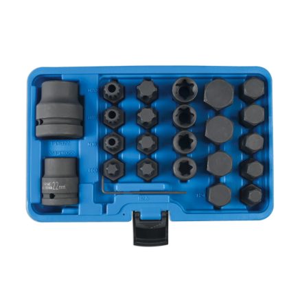 LAS-6891 | Bit készlet teherautós 3/4" és 1" 24 db-os gépi imbusz+torx+XZN+E-torx