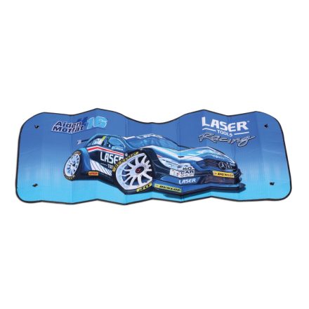 LAS-6923 | Autós szélvédő napellenző, napvédő - 130 x 60 cm - Laser Tools Racing