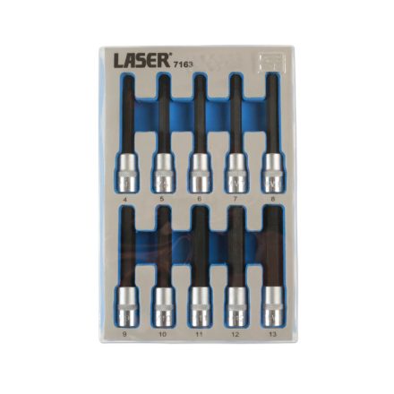 LAS-7163 | Rátűzőkulcs készlet 3/8" imbusz, hossz. 4-13 mm