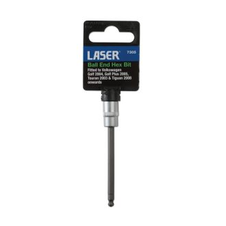   LAS-7305 | Rátűzőkulcs - crowa+bit 1/4" Imbusz gömbvégű 4 mm hosszú - Laser