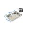 LAS-7361 | Mágneses tálca téglalap - mini, lapos - 93 x 64 x 14 mm - INOX