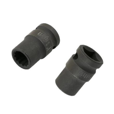 LAS-7414 | Légkulcsfej 1/2" 13 mm rövid 12 lapú 38 mm -SAF tengelyekhez