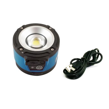 LAS-7505 | Szerelőlámpa LED COB ledes - akkus, mágneses 5W 600 Lumen + USB