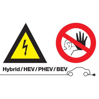   LAS-7576 | Tábla Vigyázat Nagyfeszültség / Illetéktelennek Belépni Tilos - Laser