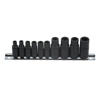   LAS-7901 | Adapter készlet menetfúrókhoz 10 db-os 4 lapú M1.5-M14 -mágneses-  Laser