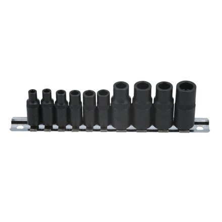 LAS-7901 | Adapter készlet menetfúrókhoz 10 db-os 4 lapú M1.5-M14 -mágneses-  Laser