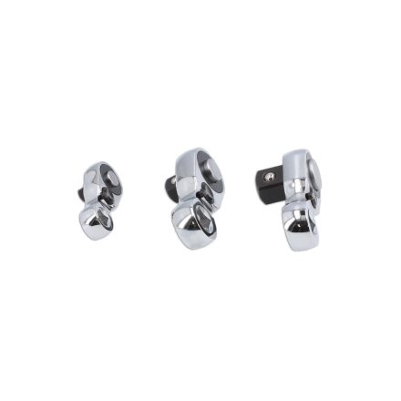 LAS-8080 | Crowa racsnis fej készlet 3 db-os mini 1/4"-3/8"-1/2" - Laser