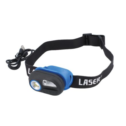 LAS-8409 | Szerelőlámpa - Fejlámpa LED COB Multifunkc. 2:1 akkus USB +szenzor
