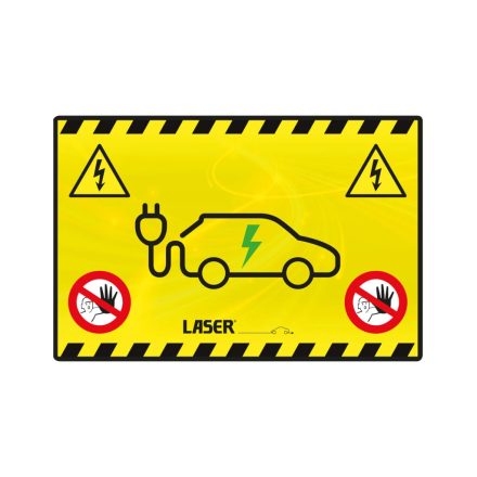 LAS-8664 | Sárvédő takaró csúszásmentes sárga Hybrid/Elektomos járművekhez -Laser