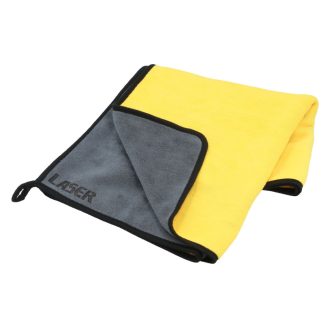   LAS-8833 | Törlőkendő - Mikroszálas 120x60 cm XL-es méret Sárga/Szürke - Laser