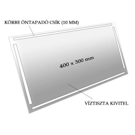 LN-SBC90-FA | Homokfúvó szekrényhez fólia  90-hez 1 db-os ablakra 400 x 300 mm (PT-SBC90-FA)