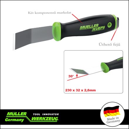 MLR-268 405 | Kaparó tömítés eltávolító 32 mm hajlított 30 fok hosszú - MÜLLER