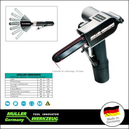 MLR-290 165 | Levegős szalagcsiszoló 10 x 330 mm - PROFI - Müller
