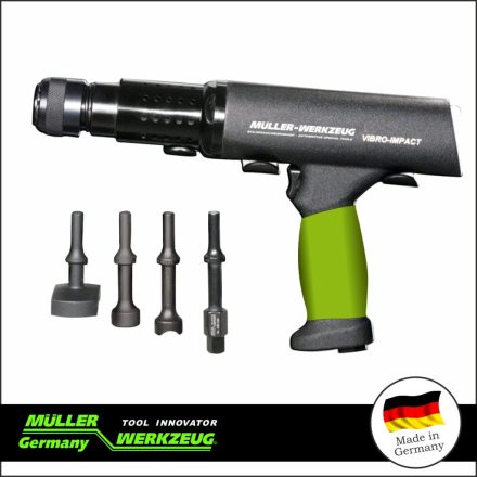 MLR-290 206 | Vibro kalapács levegős készlet gyorstokmány +4 db ütőfej készlet- MÜLLER