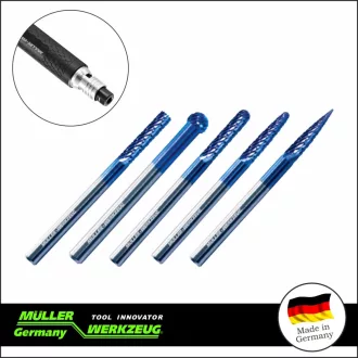   MLR-297 001-KIT5 | Turbómaró készlet 5 db-os KARBID fej -BIONGRIP géphez- MÜLLER