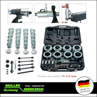   MLR-609 420 | Szilent és csapágy ki-beszerelő klt 74-112 mm - XL - MÜLLER