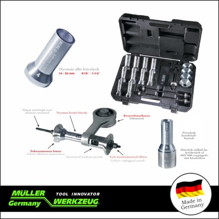 MLR-609 390 | Szilent és csapágy ki-beszerelő klt 14-32 mm - XS - MÜLLER