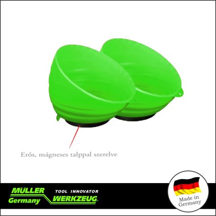 MLR-905 007-Neon-1 | Mágneses tálca műanyag neon zöld 1 db - MÜLLER