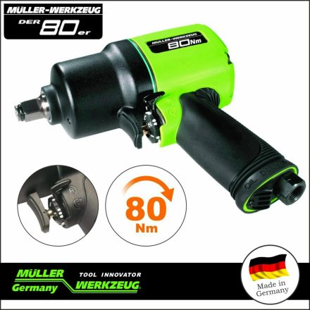 MLR-EQ-294-114-80er | Légkulcs  1/2" 1600 Nm Lazítás, CSAK 80 Nm MEGHÚZÁS -MÜLLER(MLR-EQ-294 114/80er)