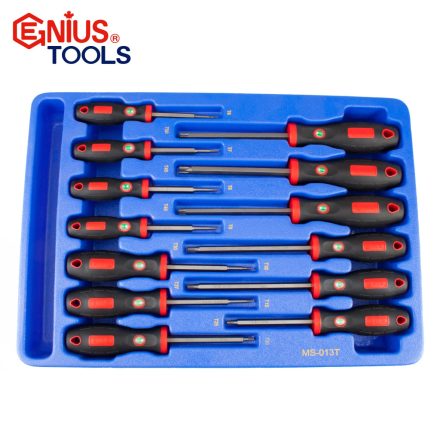 MS-013T | Tálcás Genius csavarhúzó készlet torx 13 db-os - 1/2