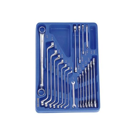 MS-020B | Tálcás Genius csillag-, villás-, + E-torx kulcs készlet 20 db-os 1/2