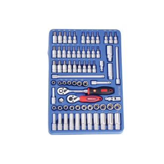   MS-071M | Tálcás Genius szerszám készlet 3/8"-os  METRIKUS 71 db-os - 1/2