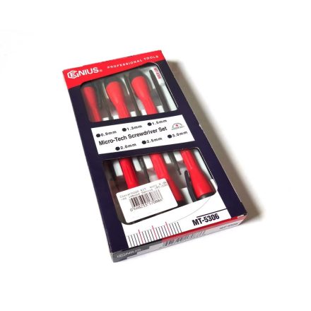 MT-5306 | Csavarhúzó készlet mini műszerész 6 db-os imbusz Genius