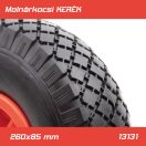 PT-13131 | Molnárkocsi KERÉK műa.felnis csapágyas - TÖMÖRgumis 3.00-4 / 260x85mm