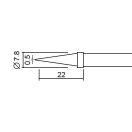 PT-28932 | Forrasztópákához páka fej 2 db-os készlet 0,5 mm-es