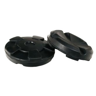   PT-GP105-I | Gumipogácsa krokodil emelőhöz 105/27 mm - íves - Fekete