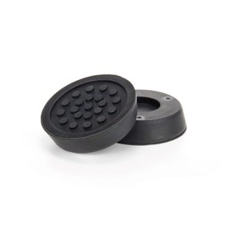   PT-GP55-P | Gumipogácsa krokodil emelőhöz  55x13 mm - pöttyös - fekete