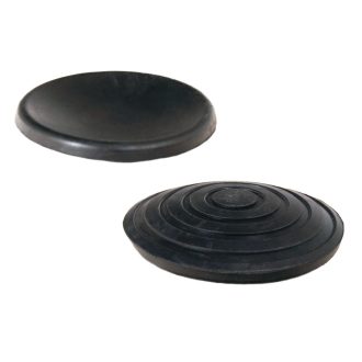   PT-GP95-TIK | Gumipogácsa krokodil emelőhöz  96x10 mm tömör íves-körkörös Fekete